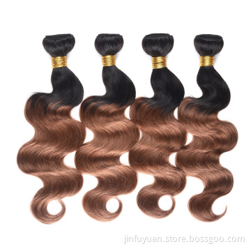 Most Popular ombre 1b/30# Human Hair Bundle,High Quality Raw Virgin Hair,Cheap Real No Tangle No Shed Hair Weave